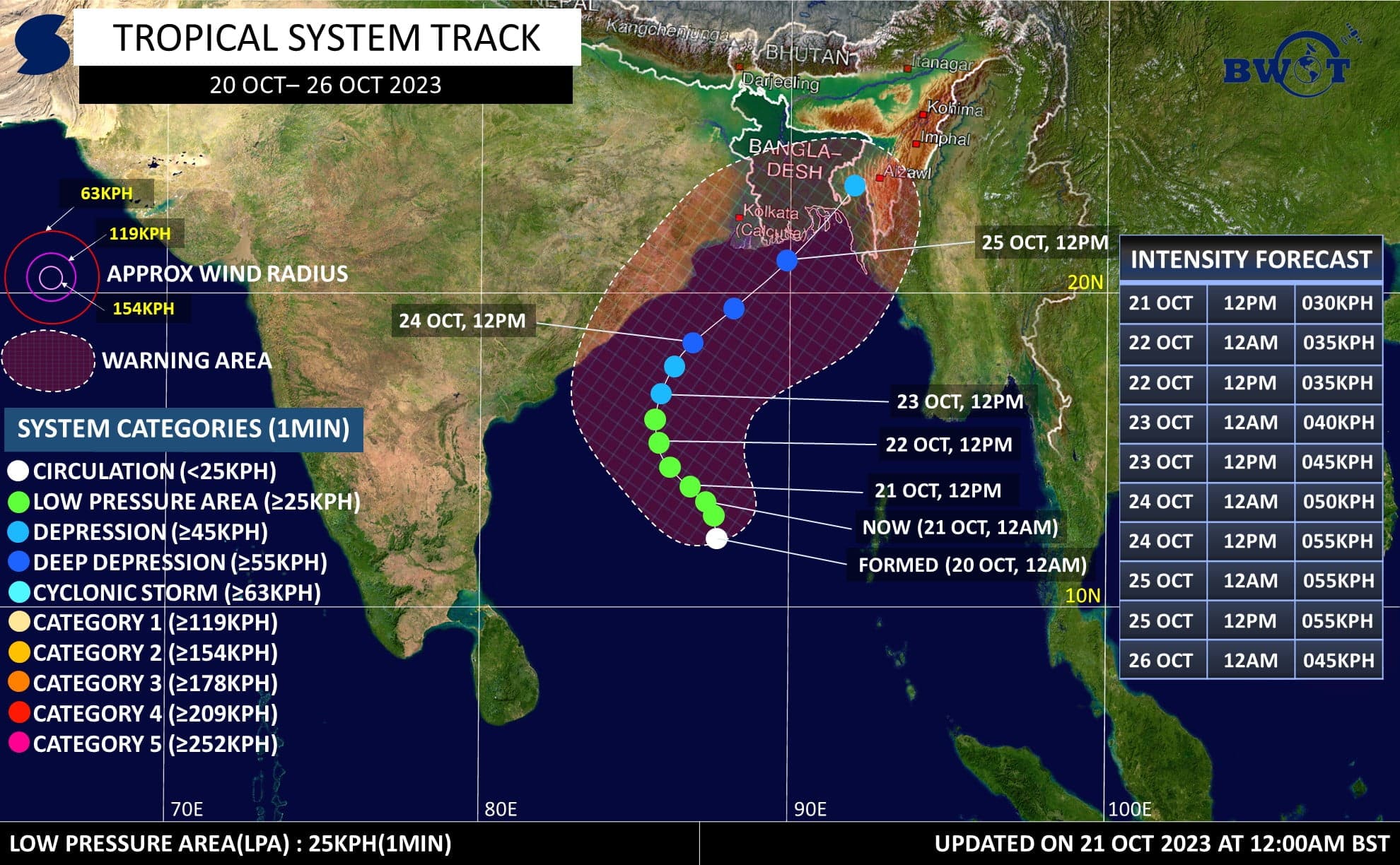 Read more about the article TROPICAL SYSTEM 92B UPDATE 1 | 2AM, 21 OCT 2023