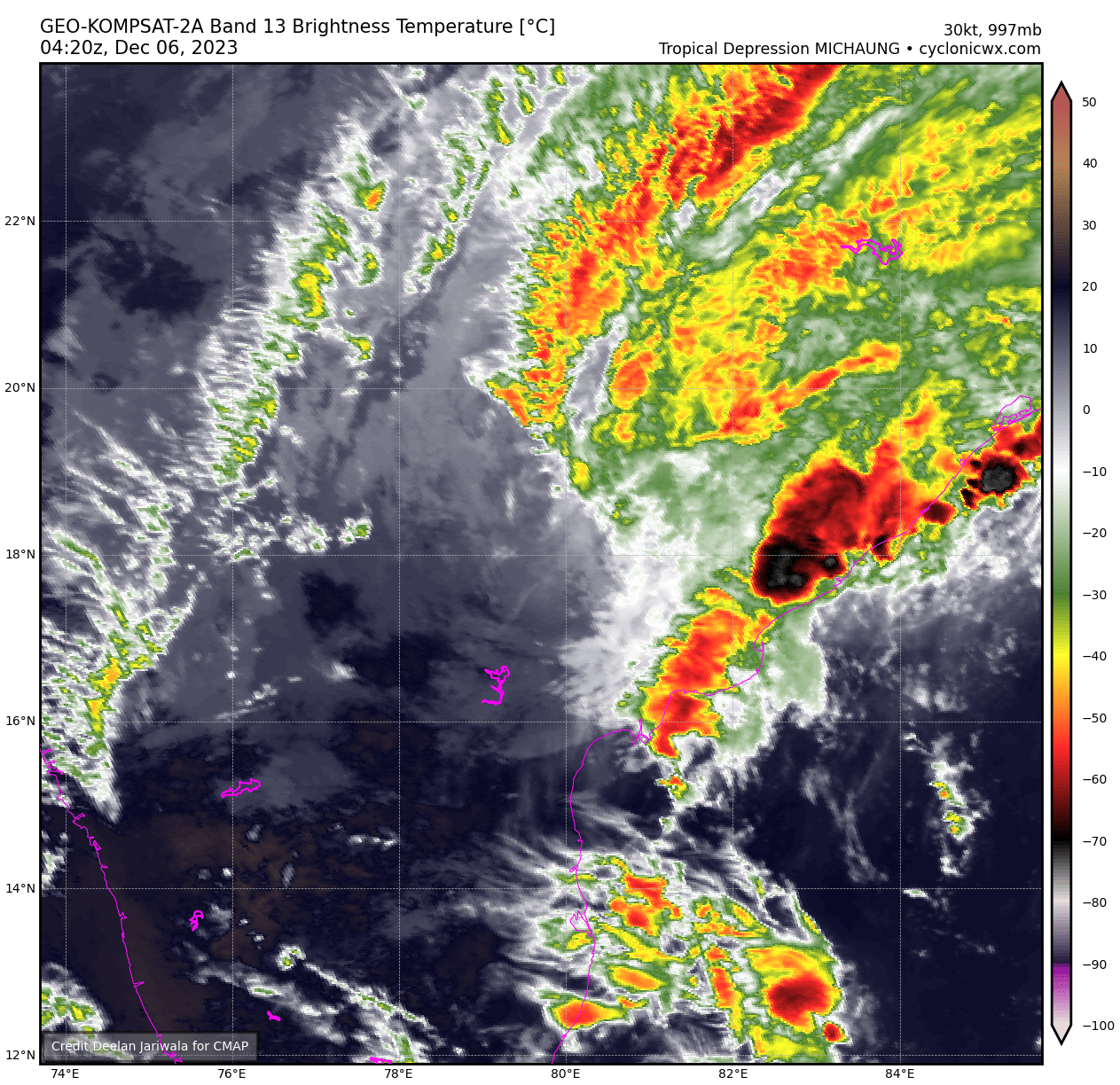 Read more about the article CYCLONE “MICHAUNG” ON 06 DEC 2023 AT 10:00AM BST