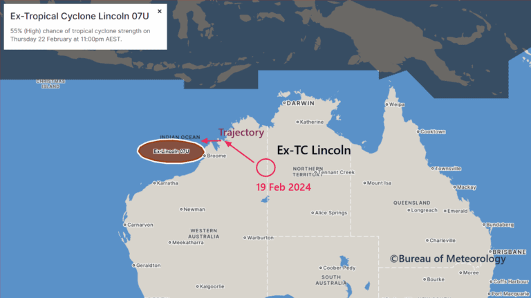 Read more about the article Cyclone Lincoln: May Re-intensify Wednesday off Kimberley Coast