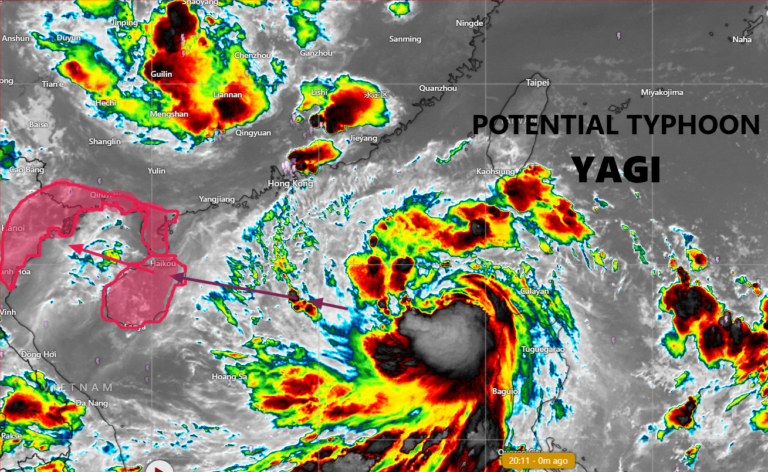 Read more about the article Potential Typhoon Yagi Intensifying and Targeting Hainan Island