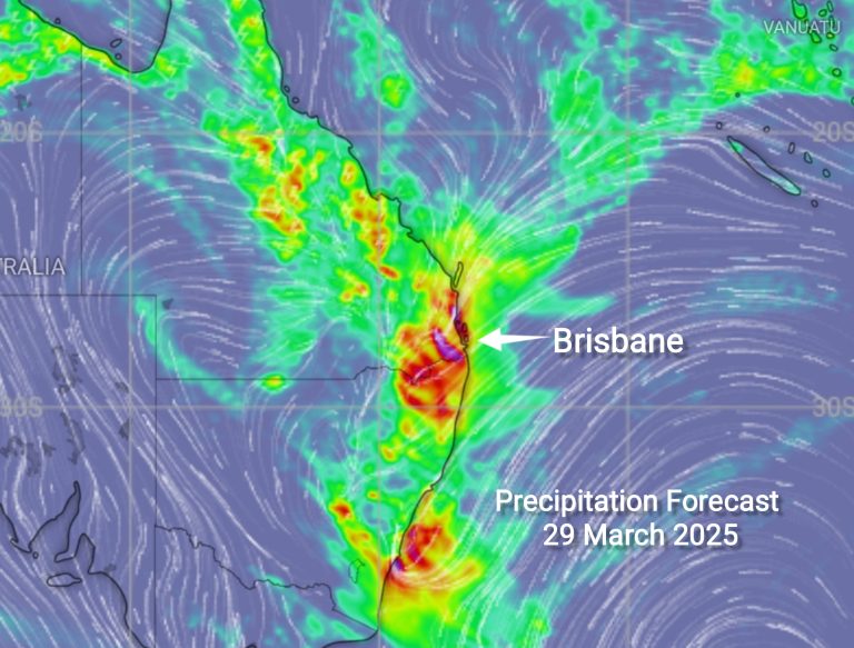 Read more about the article Brisbane 7-Day Weather Forecast : Rain and Showers Ahead